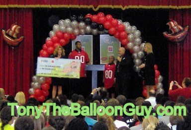 Balloon Arch at NFL Event in Clearwater, Florida